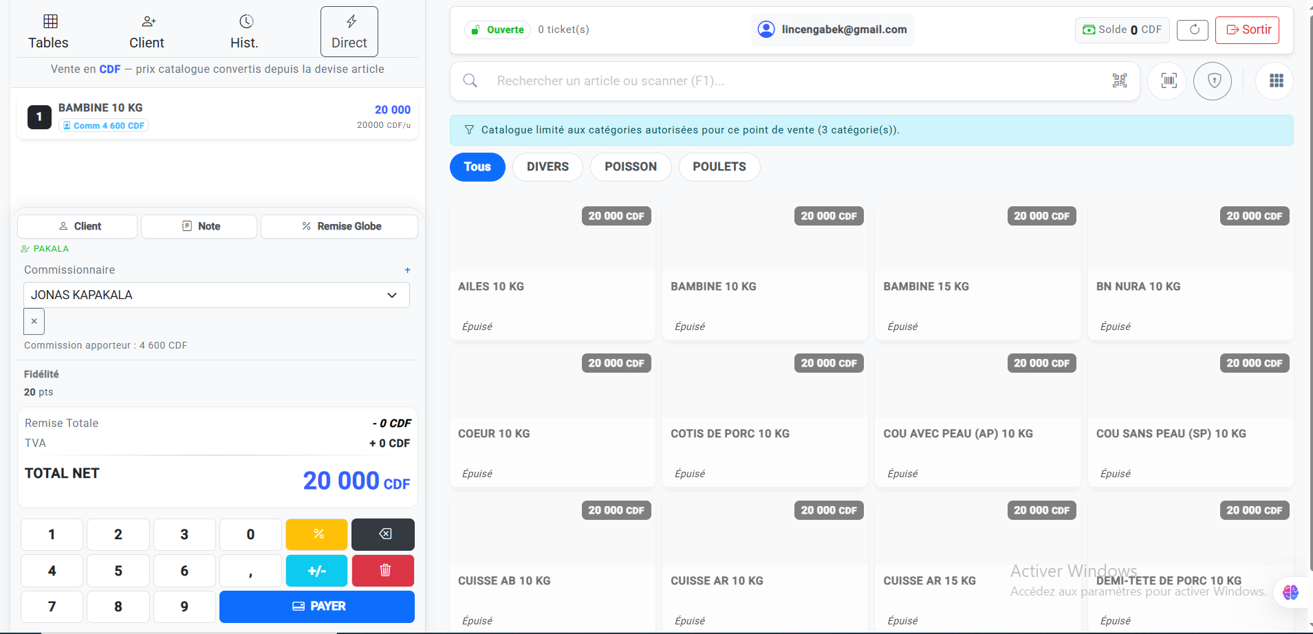 Caisse POS web